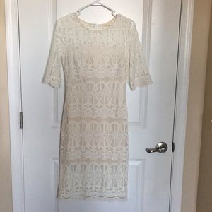 White lace dress